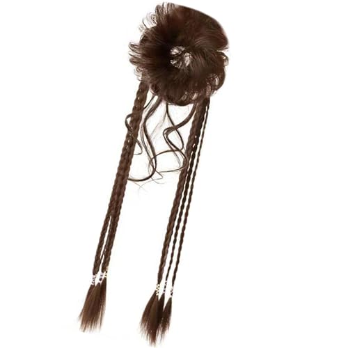 TSMORY Haarknotenverlängerung, Blase Braid Twist Long Braid Perücken Synthetisches Haarteil für den täglichen und Partygebrauch von TSMORY