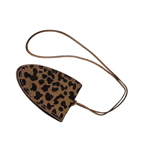TSMORY Halskette mit Leopardenmuster und Magnetverschluss für einfaches Tragen, lange Kette, Modeschmuck-Accessoire für Damen für den täglichen Gebrauch, 5.8x7.5cm, Kortex von TSMORY