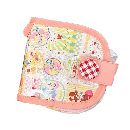 TSMORY Kleiner mehrschichtiger Kartenhalter, kompakt, tragbar, Brieftaschen-Organizer für Kreditkarten, Bargeld, praktischer Canvas-Stoff, Mädchen-Fans, Folded length: 10cm von TSMORY