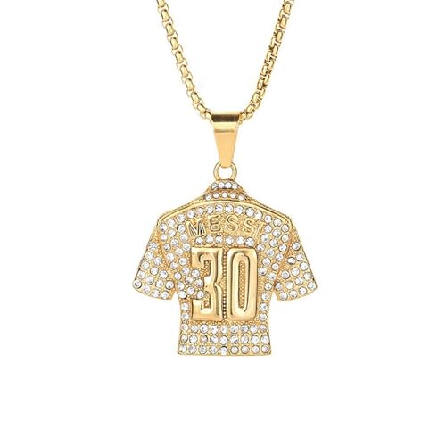 TSMORY Modische Fußball-Halskette aus Legierung, Modeschmuck, Legierung, geeignet für Sportbegeisterte und Trendsetter von TSMORY