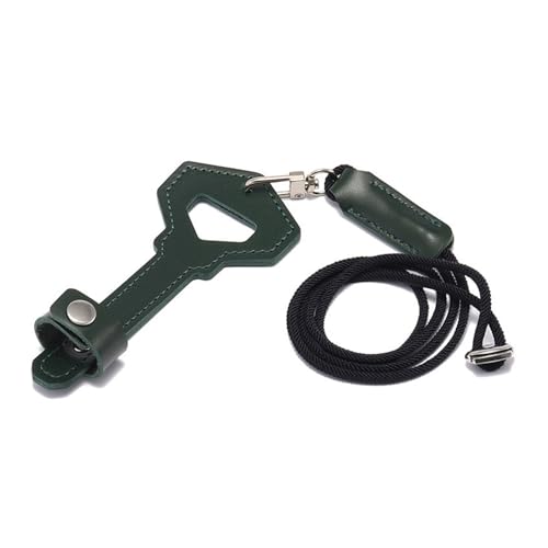 TSMORY Multifunktionaler Schlüsselanhänger Halskette Modische Lederschnur Halskette Lederstruktur Geeignet für Brille und Schlüssel, 119mm, Hautfarben von TSMORY