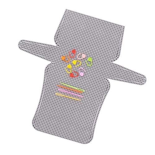 TSMORY Netz-Acryl-Leinwand-Bettwäsche-Set zum Sticken und Häkeln, Weben, Crossbody-Tasche, Geldbörse, Handtasche, Bastelprojekte, Set 2 Large, 25.5cm*15cm*15cm von TSMORY