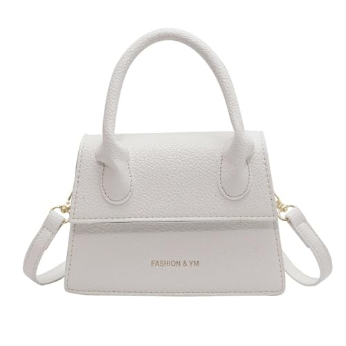 TSMORY Stilvolle und vielseitige Damenhandtasche Schultertaschen PU Crossbody Tasche für den täglichen Gebrauch, weiß, As shown in the figure von TSMORY