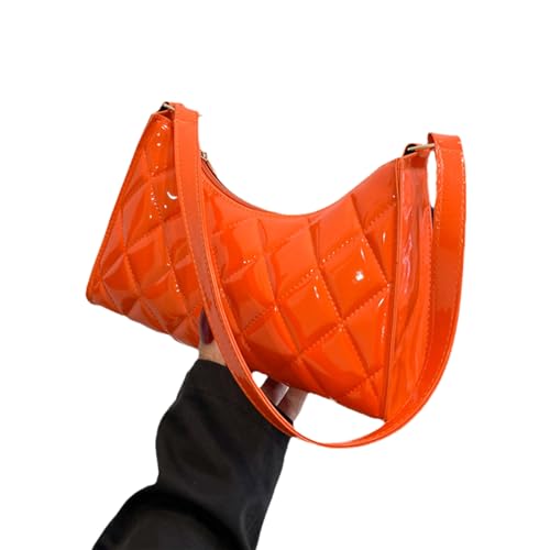 TSMORY Unterarmtasche PU Leder Handtasche Frauen Schultertasche Mode Crossbody Tasche Geldbörse Vintage Einfache Tasche, Wie in der Abbildung gezeigt, As shown in the figure von TSMORY