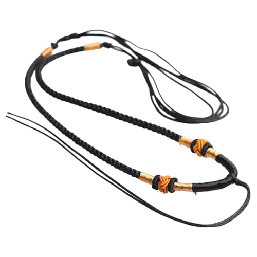 TSMORY Verstellbare handgewebte geflochtene Halskette Schnur handgefertigte Halskette Kette für Männer und Frauen jeden Tag stilvolle Accessoires von TSMORY