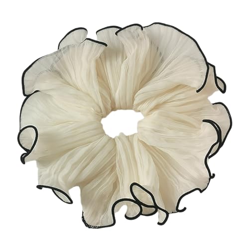 Übergroße Haargummis, übergroße Spitzen-Haargummis, elastisches Haarteil, Haarseil, Damenschmuck von TSMORY