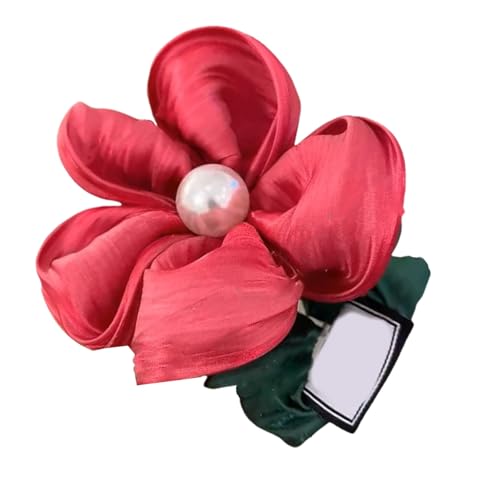 Zarte Blumen- und Perlen-Haar-Halter, Blumen-Haargummis, großer Pferdeschwanz-Halter, bequeme Passform, ohne das Haar zu beschädigen von TSMORY