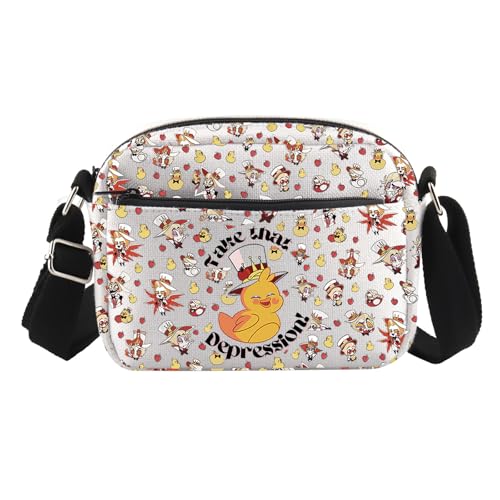 Cartoon Merch Geschenk Cartoon inspiriert Take That Depression Crossbody Geldbörsen Tasche für Fans Hazbin TV Show Cartoon Geschenk, Take That Cross2, medium von TSOTMO