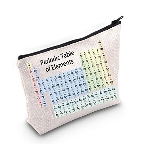 Chemie-Geschenke Periodensystem der Elemente Reißverschlussbeutel Bleistiftbeutel für Schüler Chemie Elemente Make-up Tasche für Wissenschaft Lehrer Wissenschaft Liebhaber Geschenk von TSOTMO