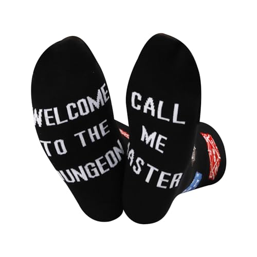 DD Socks Welcome To The Dungeon Call Me Master Socken DMaster Game Socks Gamer Geschenk, U.call Master, Einheitsgröße von TSOTMO