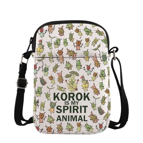 Game Merchandise Gift BOTW Inspired Korok Gaming Themed Messenger Bag for Gamer, Kor Cross, medium von TSOTMO