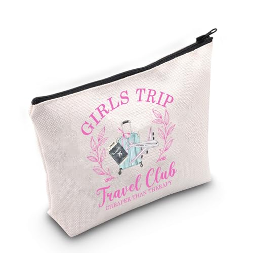 Kosmetiktasche für Mädchen, Reisegeschenk, Geschenk für Mädchen, Wochenende, Reisen, Sublimation, Geschenk für Mädchen, Junggesellinnenabschied, Geschenk, Girl Trip Club, Kosmetiktaschen von TSOTMO