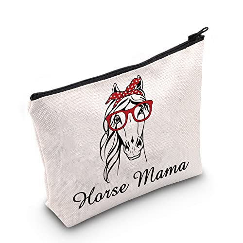 Kosmetiktasche für Pferde, Mutter, Geschenk, Pferd, Mama, Reißverschluss, für Frauen, Pferdeliebhaber, Geschenk für Pferdebesitzer, Famer, U.horse Mama, Kosmetiktaschen von TSOTMO