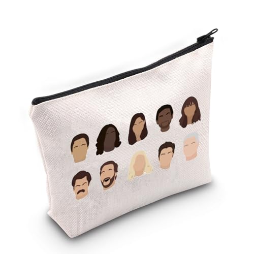 Kosmetiktasche mit Reißverschluss, TV-Show-Figur, Geschenk für TV-Show-Fans, Comedy-TV-Liebhaber, Ron Swanson Geschenk, PR-Tasche, Kosmetiktaschen von TSOTMO