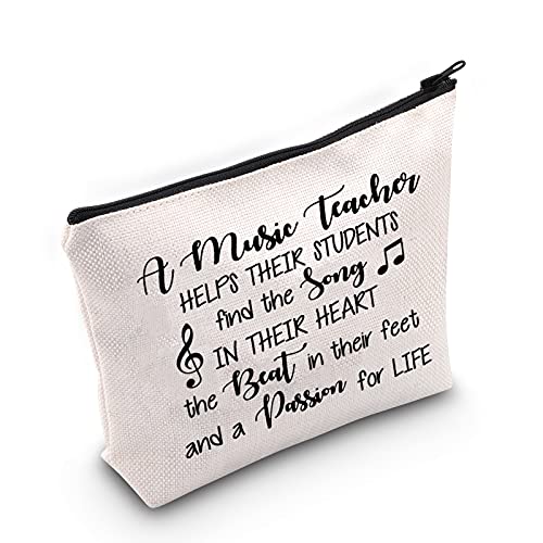 Make-up-Tasche für Musiklehrer, Geschenk für Klavierlehrer und Musiker, Lehrer, Geschenk für Lehrer, Geschenk für Lehrer, Geschenk zum Schulabschluss von TSOTMO