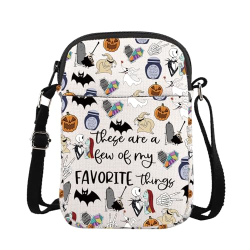 Nightmare Movie Inspired Crossbody Purses Bag Spooky Gift Zero Ghost Dog Gift Nightmare Skull Lover Gift, Night Cross Bag, medium von TSOTMO