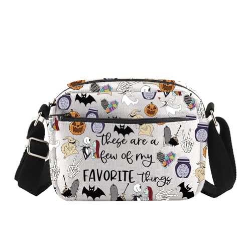 Nightmare Movie Inspired Crossbody Purses Bag Spooky Gift Zero Ghost Dog Gift Nightmare Skull Lover Gift, Night Cross2, medium von TSOTMO