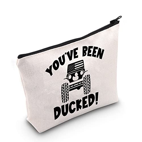 Off Road 4 x 4 Zipper Bag You've Been Ducked Duck Bag Geschenk für Offroading-Liebhaber Offroad-Fahrzeug Reise Kulturbeutel für Frauen, U.Duck Car, Kosmetiktaschen von TSOTMO