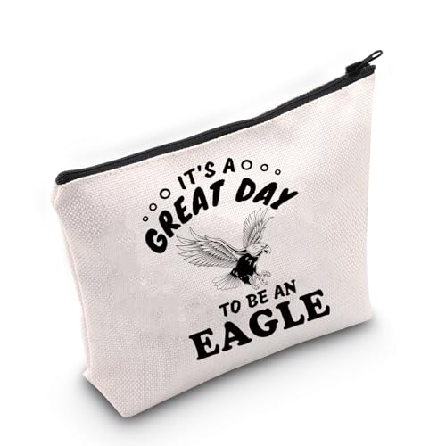 TSOTMO Adler Tasche Adler Vogel Geschenk Weißkopfseeadler Geschenk Adler Tier Reißverschluss Beutel Kulturbeutel für Adler Liebhaber Wildtiere Geschenk Zoo Liebhaber Geschenk, Sei ein Adler, von TSOTMO