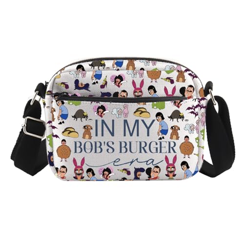 TSOTMO Burger Merch Crossbody Bag Burger Cartoon Geschenk Bob Fans Geschenk Burger WDW Geschenk Bob Familie, Burger Cross2, medium von TSOTMO