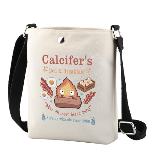 TSOTMO Calcifer's Bed & Breakfast Umhängetasche, Anime-Liebhaber, Geschenk für Frauen, Mutter, Beste Freundin, Calcifer's CR, modisch von TSOTMO
