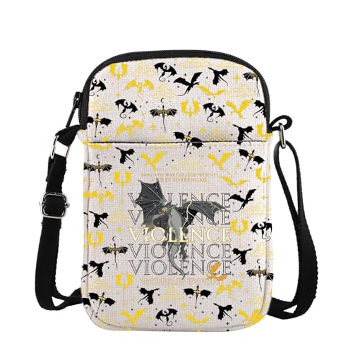 TSOTMO Dark Academia Book Merch Violent Little Thing Gift Xaden Riorson Dragon Crossbody Bag for Bookish, Violence Cross, medium TSOTMO Dark Academia Book Merch Violent Little Thing Gift Xaden Riorson Dragon Crossbody Bag for Bookish, Violence Cross, medium von TSOTMO