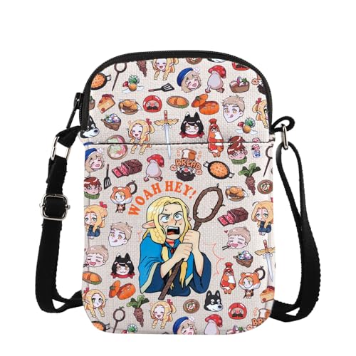 TSOTMO Dungeon Chimera Merch Woah Hey Anime Crossbody Tasche für Dungeon-Fans Dungeon Meshi Geschenk für Anime-Liebhaber, Woah Hey Cross von TSOTMO