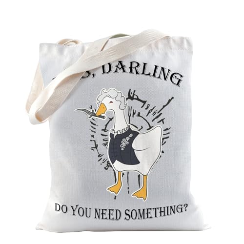 TSOTMO Goose Gift Honk Gift Goose Game Gift Goose Astarion Yes Darling Do You Need Something Tote Bag For Goose Lovers, Yes Darling, medium von TSOTMO