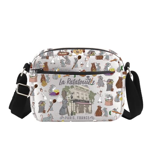 TSOTMO La Ratatouille Paris Frankreich inspirierte Umhängetasche Anyone Can Cook GiftMouse Chef Movie Mech Remy Rat Bag, La Rat Cross2, medium von TSOTMO