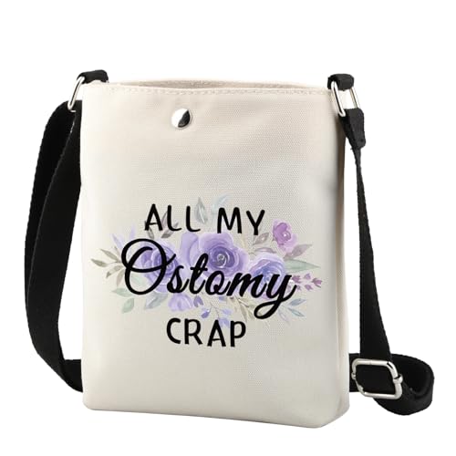 TSOTMO Ostomy Warrior Gift All My Ostomy Crap Medizinische Notfalltasche, Erste-Hilfe-Set, Notfall-Set, Umhängetasche (Ostomy Crap CR) von TSOTMO