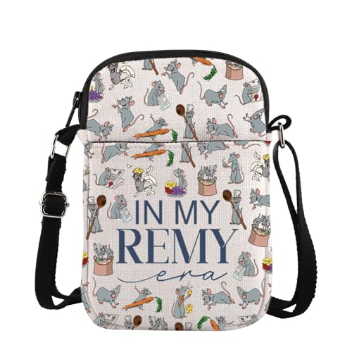 TSOTMO Remy Merch Umhängetasche Remy Chef Geschenk Cartoon Film Geschenk für Remy Fans WDW Trip Messenger Bag, Remy Era Cross, medium von TSOTMO