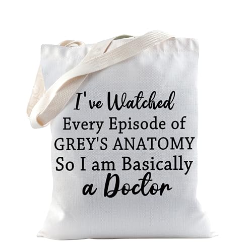 TSOTMO TV-Show inspiriertes Geschenk, lustige Arzt-Make-up-Tasche, TV-Show, I've Watched Every Episode of TV-Show So I am Basically a Doctor Kosmetiktaschen Make-up-Reiseetui, Doktor Leinwand von TSOTMO