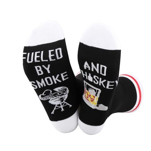TSOTMO Whiskey-Socken für Grillliebhaber, zum Kochen, Weinliebhaber für Väter, Männer, Alkohol-Geschenk, SMOKE W, Einheitsgröße TSOTMO Whiskey-Socken für Grillliebhaber, zum Kochen, Weinliebhaber für Väter, Männer, Alkohol-Geschenk, SMOKE W, Einheitsgröße von TSOTMO