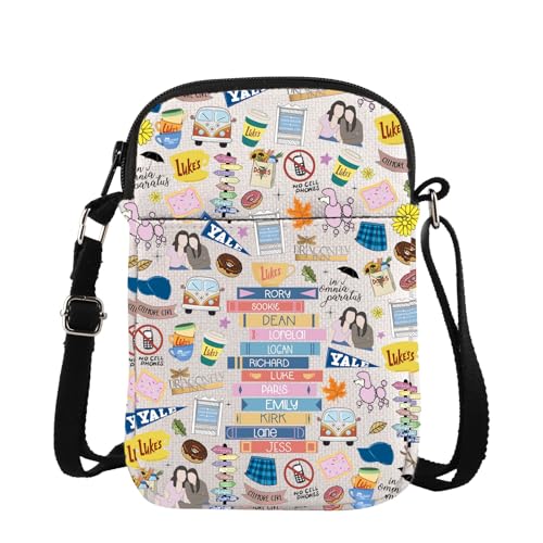 TV Show Merch Luke's Coffee Crossbody Bag für TV-Show-Fans Fall Stars Hollow Geschenk Nostalgisches Herbstgeschenk, Rory Cross, medium von TSOTMO