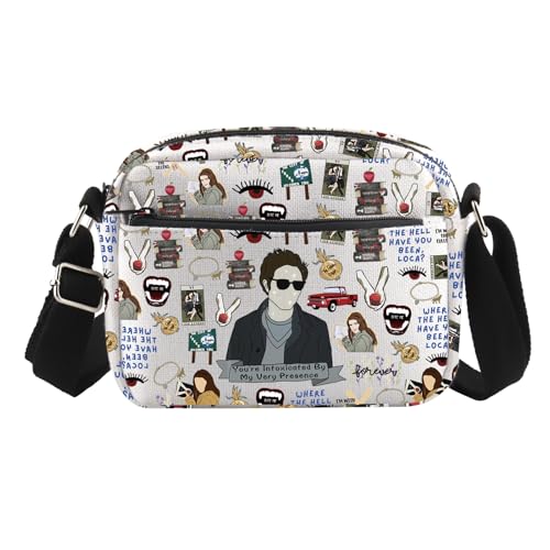 Vampire Merch Twilight Gift Horror Movie Inspired Edward Cullen Crossbody Bag for Movie Fans Robert Fans, Presence Cross2, medium von TSOTMO