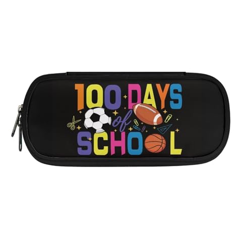 TSOVTHRID Federmäppchen mit großem Fassungsvermögen, einfaches Federmäppchen, Organizer für Schreibwaren, Fußball, Rugby, Basketball, Kosmetikkoffer von TSOVTHRID