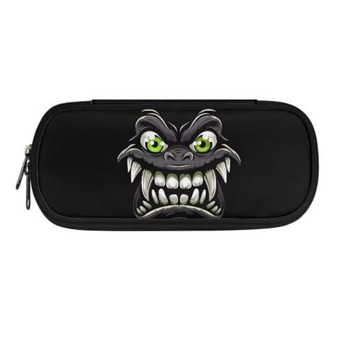 TSOVTHRID Federmäppchen mit mehreren Schlitzen, Federmäppchen, tragbare Make-up-Tasche für Büro, Monster-11, Kosmetikkoffer von TSOVTHRID