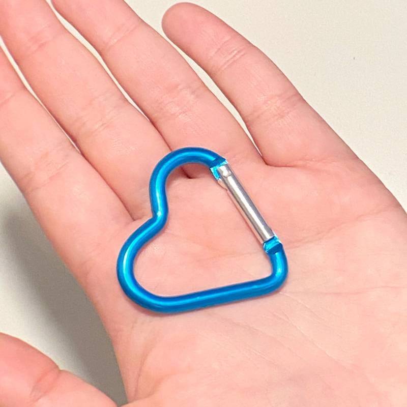 Blaues Herz Karabiner Schlüsselanhänger Clip Schlüsselhalter Blaues Herz Karabiner Schlüsselanhänger Clip Schlüsselhalter von TSUKISORA