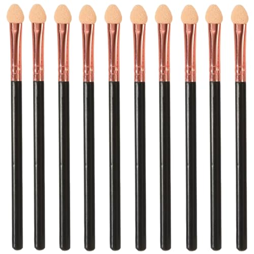 TSUOUKL 10 Stück Doppelseitige Schwamm Make-Up-Pinsel Wiederverwendbare Lidschatten-Applikatoren Tragbare Für Frauen Waschbare Schaumstoff Applikatorstäbchen Professionelles Applikator Werkzeug von TSUOUKL