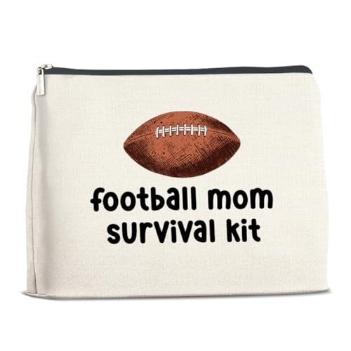 TSUYAWU Fußballliebhaber, Geschenke für Frauen, Make-up-Tasche, Geschenk für Fußballspieler, Fußballmannschaft, Geschenke für Fußball, Mutter, Kosmetiktasche, Reißverschluss, Reisetasche, Mehrfarbig von TSUYAWU