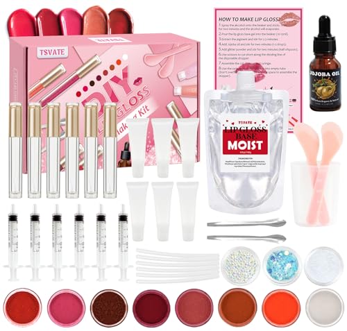 GOGOPARTY DIY Lipgloss Making Kit - DIY Lipgloss Base Kit Creations Fun Makeup Gift Set for Women Girls to Create Moisturizing and Shiny Lip Gloss GOGOPARTY DIY Lipgloss Making Kit - DIY Lipgloss Base Kit Creations Fun Makeup Gift Set for Women Girls to Create Moisturizing and Shiny Lip Gloss von TSVATE