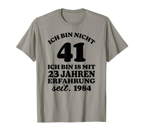 Lustiges Geschenk 41 Geburtstag Männer Frauen 1984 T-Shirt von TShirt Herren Damen 41 Geburtstag Lustig 1984