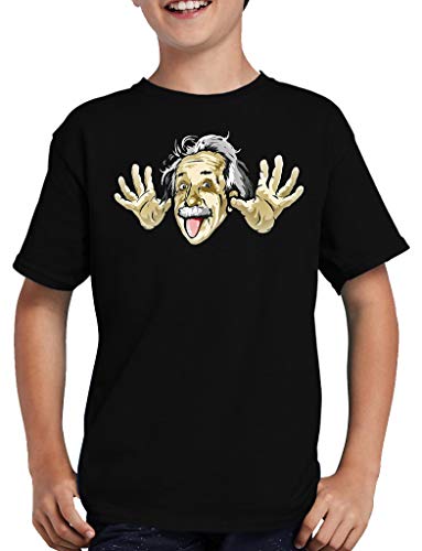 Albert Einstein T-Shirt Kinder Sheldon Genie 152/164 Schwarz von TShirt-People