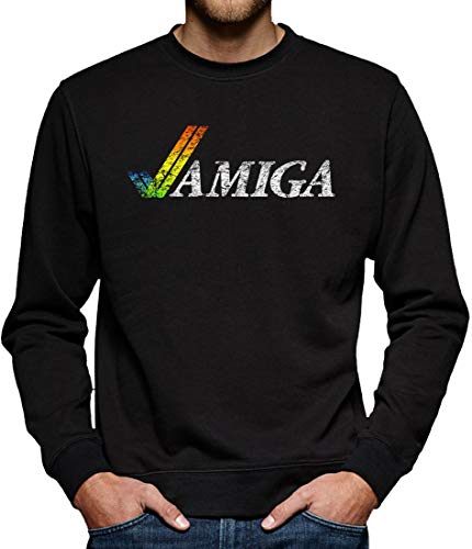 Amiga Sweatshirt Pullover Herren M Schwarz von TShirt-People