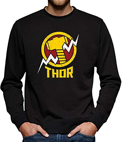 Avengers Thor Sweatshirt Pullover Herren XXXL Schwarz von TShirt-People