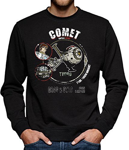 Comet Tycho Sweatshirt Pullover Herren L Schwarz von TShirt-People