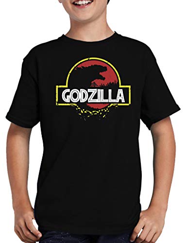 Godzilla Park T-Shirt Kinder Japan Rim Tokyo 134/146 Schwarz von TShirt-People