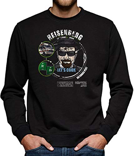 Heisenberg - Lets Cook Sweatshirt Pullover Herren M Schwarz von TShirt-People