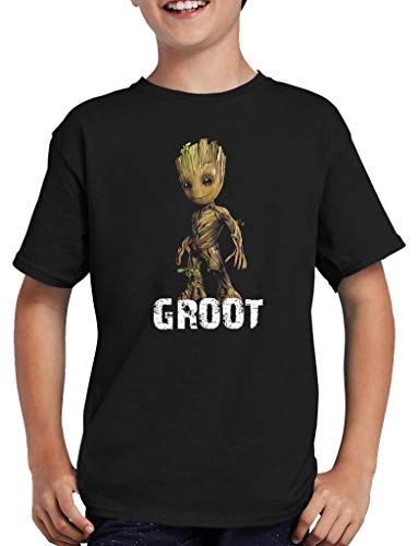 I am Groot Baby T-Shirt Kinder 122/128 Schwarz von TShirt-People