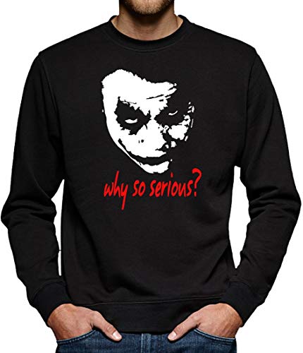 Joker Why so Serious? Sweatshirt Pullover Herren L Schwarz von TShirt-People